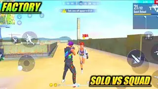 #Shorts Garena Free Fire Solo vs Squad in Factory🔥#Short