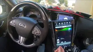 Видео по установке: Mark III для Q50 Q60 13,6-дюймовый шестиядерный навигационный радиоприемник P...