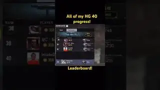 This is all of my progress with the HG 40! (Leaderboard)#codm #legendarylobbies #HG40