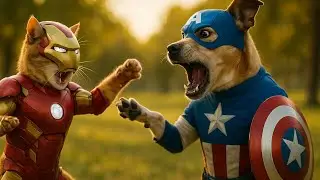 Epic Cat vs Dog Superhero Battle! 😂 | Funny Parody Fight in Real Life 🐱🐶