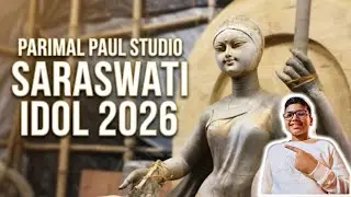 Parimal Paul Studio Saraswati Idol Preparation 2026 ✨ || Saraswati Puja 2026