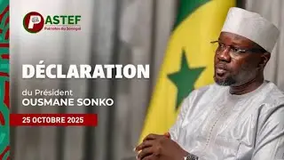 D&eacute;claration du Pr&eacute;sident de PASTEF - Les Patriotes Ousmane SONKO 