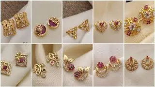 Latest diamond earrings stud collection with price/diamond studs/simple studs/daily wear studs