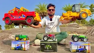 Rc Die Cast Model Unboxing | Mahindra THAR, JCB Roller, John Deere 5310, Mahindra Novo 605,  Tractor