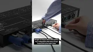 Pknight 16-Output DMX & RDM Splitter PowerCON In/Out Daisy Chain