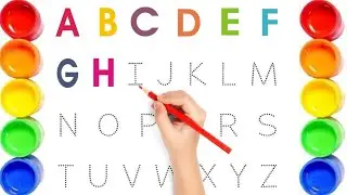 ABCD Tracing for Kids | Drawing Letters on Dotted Lines | A to Z Writing Practice