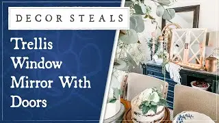 Decor Steals' Trellis Window Mirror With Doors