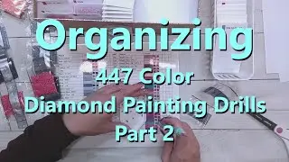 Organizing 447 Color Diamond Painting Drills (Part 2)