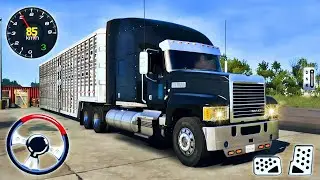 US Truck Driving Car Transporter 3D - cargo delivery truck simulator - Android GamePlay