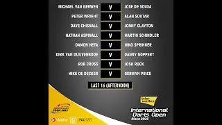 PDC International Darts Open 2023 Round 3 Rob Cross v Josh Rock 2023 04 02 HUN