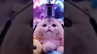 AI Funny Cat in Claw Machine 🐱🎮 | Cute & Hilarious Short Video