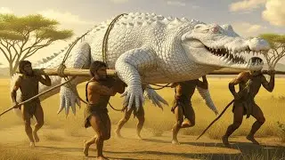Ancient Tribe Captures GIANT WHITE CROCODILE Legendary River Monster Defeated | Epic Hunt