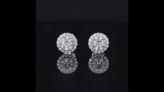 halo push back earrings