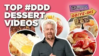 Top #DDD Dessert Videos with Guy Fieri | Diners, Drive-Ins and Dives | Food Network