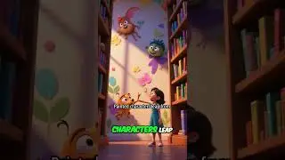 Library Mural: Watch Magic Unleash Stories and Ignite Reading Passion! #shorts