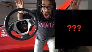 C7 CORVETTE STINGRAY CARBON FIBER STEERING WHEEL INSTALL