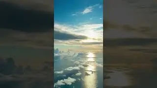 ☁️ 1 Hour Relaxing Sky & Flying Clouds ✈️ | Calm Ambience for Sleep, Study & Stress Relief