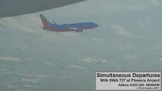 Awesome Air to Air Simultaneous Takeoff from Phoenix - 12th October 2017