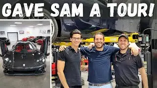 Giving Samcrac a TOUR of Our BRAND NEW Supercar Showroom!