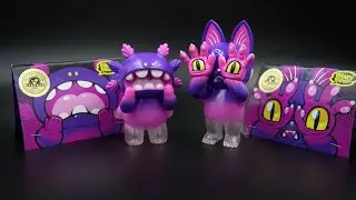 Cheshire Onigiri and Macaroni - Grape Brain and Strangecat Toys