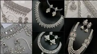 Silver stunning Necklace set design 2021