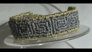 Pulsera de macramé rectangular | Patrón geométrico paso a paso