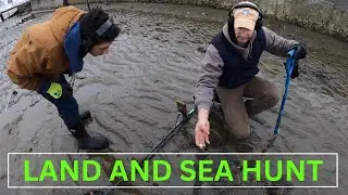 We find silver and copper coins on land and sea; metal detecting.