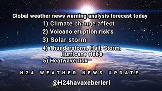 Global weather news warning analysis forecast today