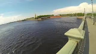 Saint-Petersburg. On the Troitsky bridge. Summer 2018