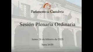 Sesión Plenaria Ordinaria de 24 de febrero de 2025. Sesión vespertina