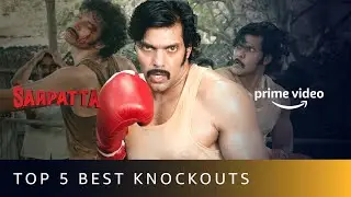 Top 5 Best Knockouts Of Sarpatta Kabilan | Arya | Sarpatta Parambarai | Amazon Prime Video