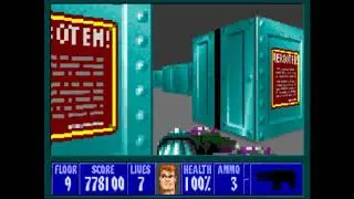 Wolfenstein 3D Boss Level 2 (Dr. Schabbs) No Damage