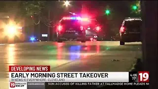 More than 100 vehicles involved in Cleveland street takeover