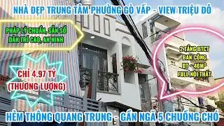 🏠 LÊN SÓNG NHÀ PHỐ SIÊU DỄ THƯƠNG - HẺM THÔNG SẠCH ĐẸP - TẠI TRUNG TÂM PHƯỜNG GÒ VẤP.