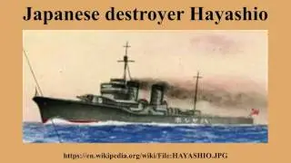 Japanese destroyer Hayashio