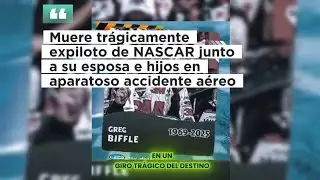 Muere tr&aacute;gicamente expiloto de NASCAR junto a su esposa e hijos en aparatoso accidente a&eacute;reo 