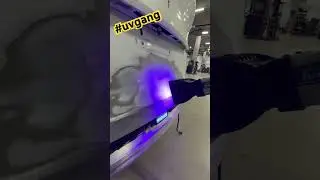 UV PUTTY - Dry in seconds, time is money 💰 #luxurycarrepair #bodywork #uvgang