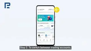 How to switch between accounts  in R StocksTrader via Mobile | RoboForex PH