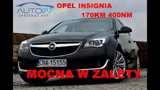 #AUTO27 - SPRZEDANY - TEST - OPEL INSIGNIA Hatchback 2.0 170KM 400NM + AUTOMAT! Bogata w ATUTY.