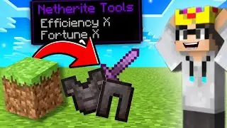 MINECRAFT BUT DIRT BLOCK DROP IN OP ITEMS||#minecraft #gameplay #gaming 
