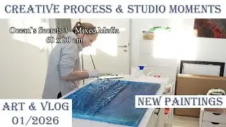 Art Vlog 01 | January 2026 [SUB] &ndash; New Paintings, Creative Process & Studio Moments #artvlog