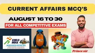 SANKALP CURRENT AFFAIRS || August 16 to August 30 || WEEKLY CURRENT AFFAIRS || CURRENT AFFAIRS TODAY