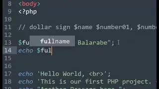 PHP TUTORIAL 4 Working with variables