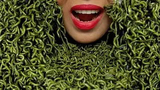 ASMR Black Bean Noodles Mix Seaweed Mukbang 🍜 Slurpy Eating Sounds 3
