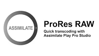 Краткое руководство: перекодирование ProRes RAW с помощью Assimilate Play Pro Studio