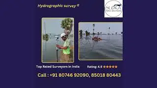 Hydrographic survey at Mid Manair River , Sirisilla, Telangana | Hydrographic Survey in India