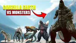 Godzilla Earth Sea Form vs Giant Monsters|3D Monster Size Comparison 2025