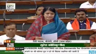 Smt. Riti Pathak on the demands for grants under the control of MORTH for 2019-20