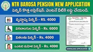 AP PENSIONS NEW APPLICATION | ఏపీ లో కొత్త పెన్షన్ అప్లికేషన్ | Required Documents 