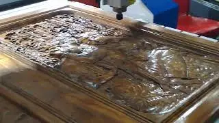 CNC Wood Engraving Machine I Demo I Chennai Trade Centre I 2023 Image today Expo